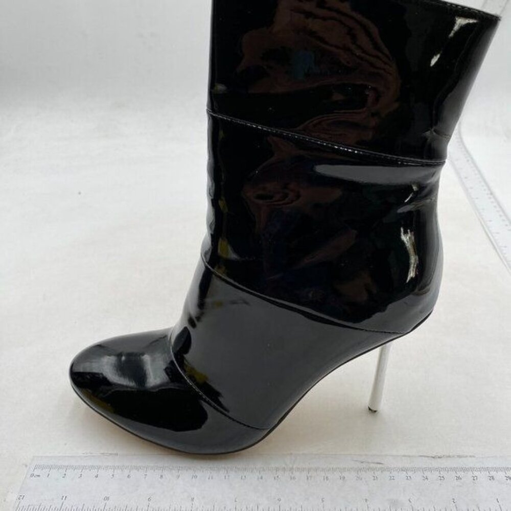 Ankle Boots for Women Pointed Toe Stiletto High Heel Side Zipper Black Booties